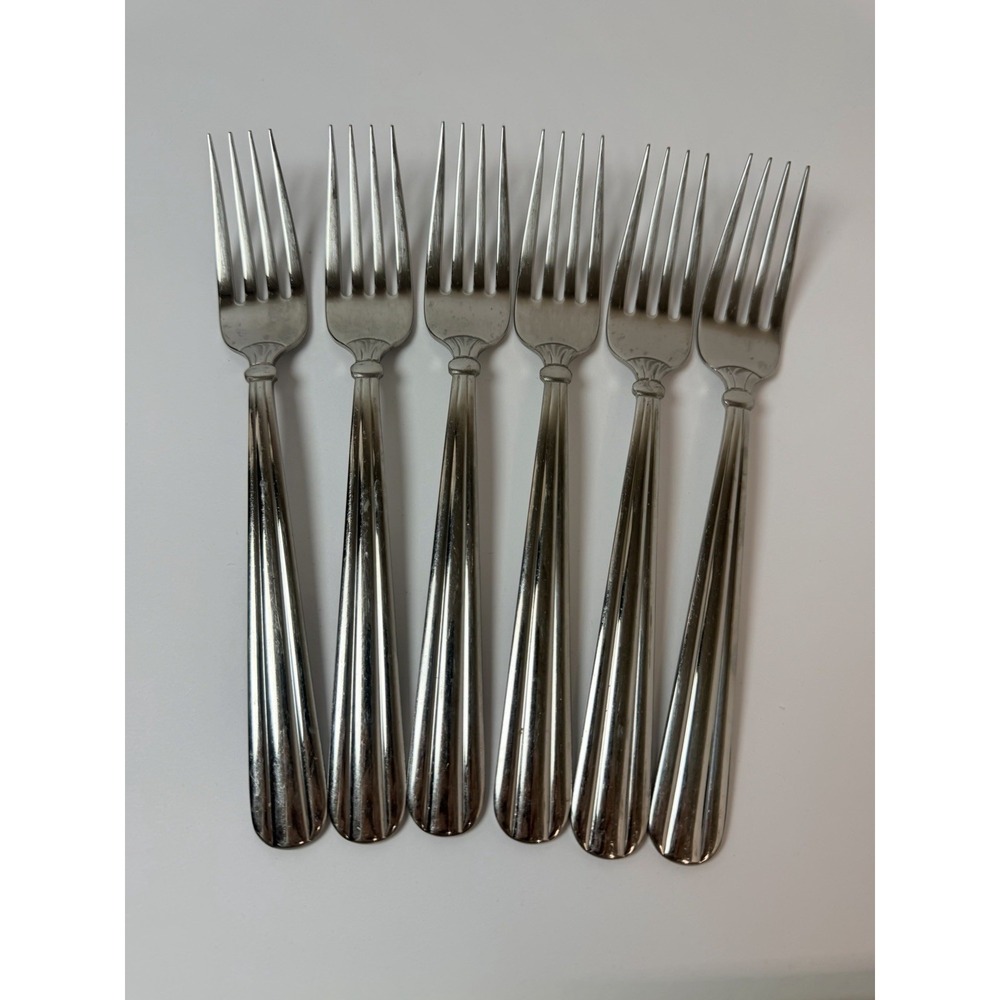 Set Of 6 Oneida USA UNITY Stainless Flatware Dinner Forks
